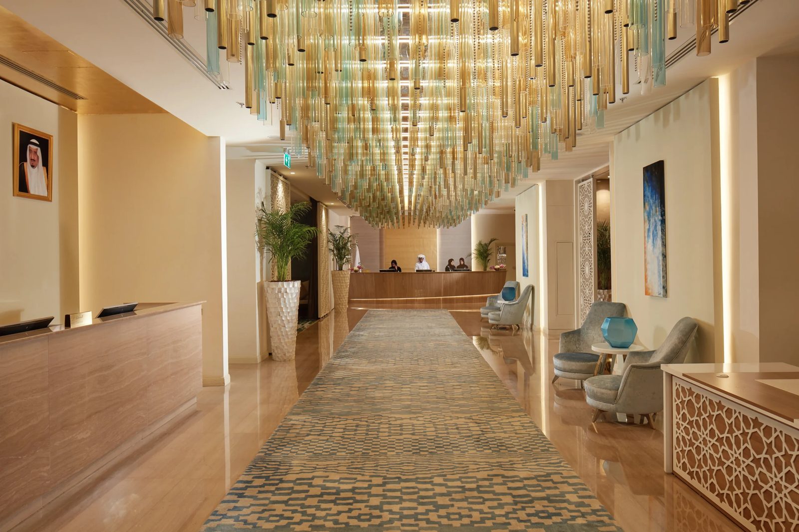 Hall et réception de l'hôtel Tilal à La Mecque